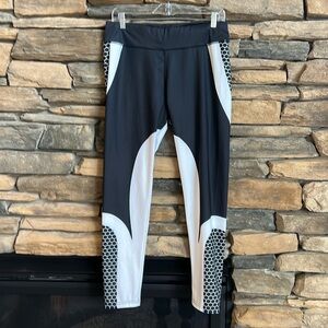 Honeycomb Print Workout Leggings Size M